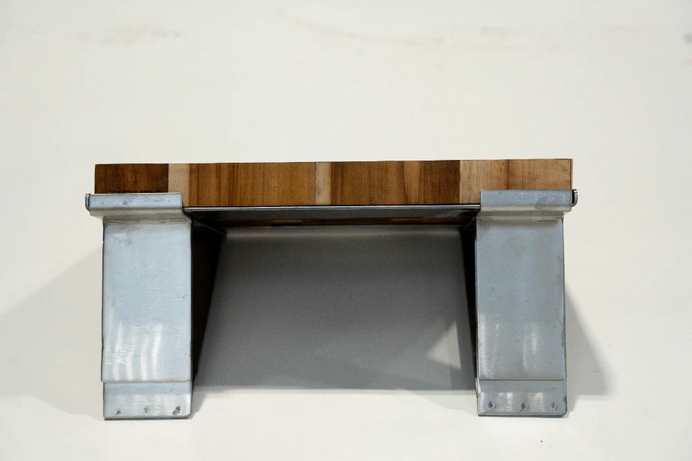 BBQ-C TEAK END CUT CUTTING BASE BOARD WITH BASE